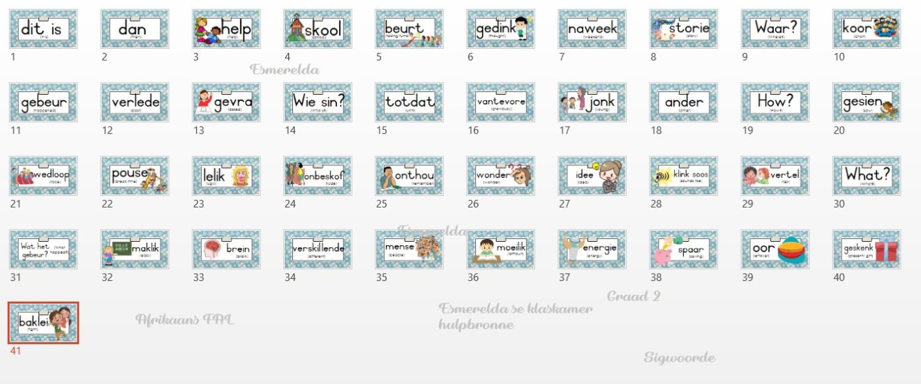 AFRIKAANS FAL TERM 4 GRADE 2 LESSON PLANNING – My Klaskamer